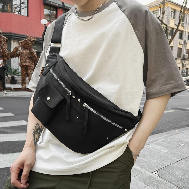 Designer Shoulder Crossbody Bag for Women Casual Chest Pack Large Capacity Unisex Messenger Bag Phone Purses New Trend Waist Bag