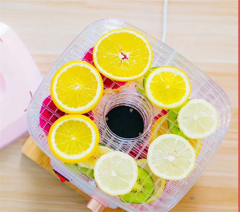 ผลไม้เครื่องในครัวเรือนเครื่องเป่าผมไฟฟ้าผลไม้แห้งเร็วอาหารผัก Dehydrators 250W 220V คุณภาพสูง ZZ09