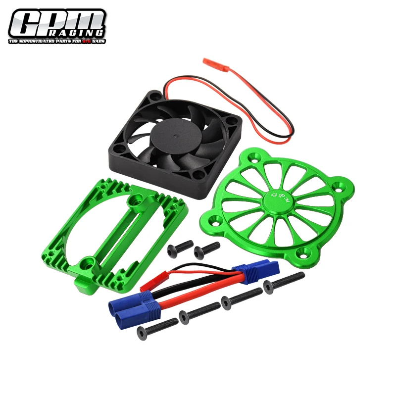 GPM koellichaam van een motor, gemaakt van een legering, met koelventilator, voor ARRMA 1/10 Kraton 4S / Senton / Vorteks / Vendetta / Big Rock V3 / Outcast V2.