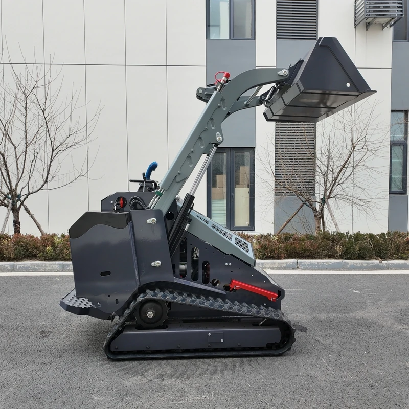 Skid Steer Loader Crawler Type Optional Sunshade Canopy Hydraulic Bucket Lift for Orchard Cleaning Village Yard Reconstruction