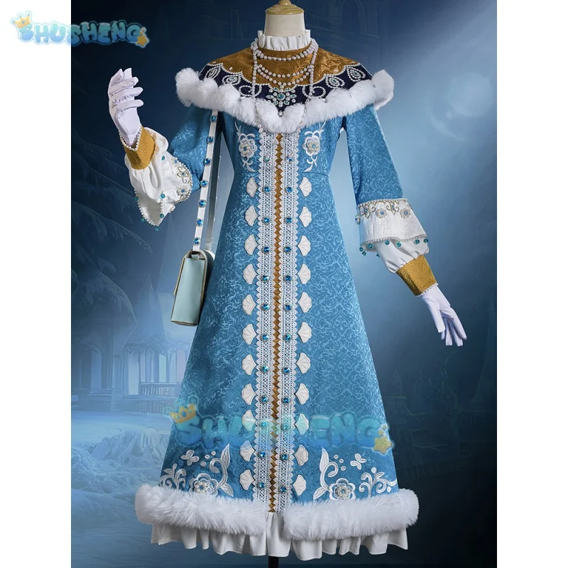 Identity V Melly Plinius Cosplay Costume Entomologist Golden Skin Court Dress Uniform Halloween Party Outfit Game Suit