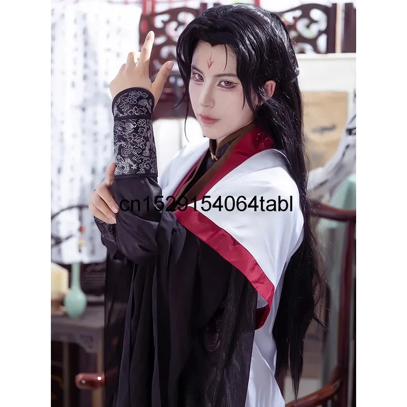 Scum Villain Self Saving System Liu Qingge Cosplay Wig Synthetic Hair Anime Halloween Party Ancientry Cosplay Costume