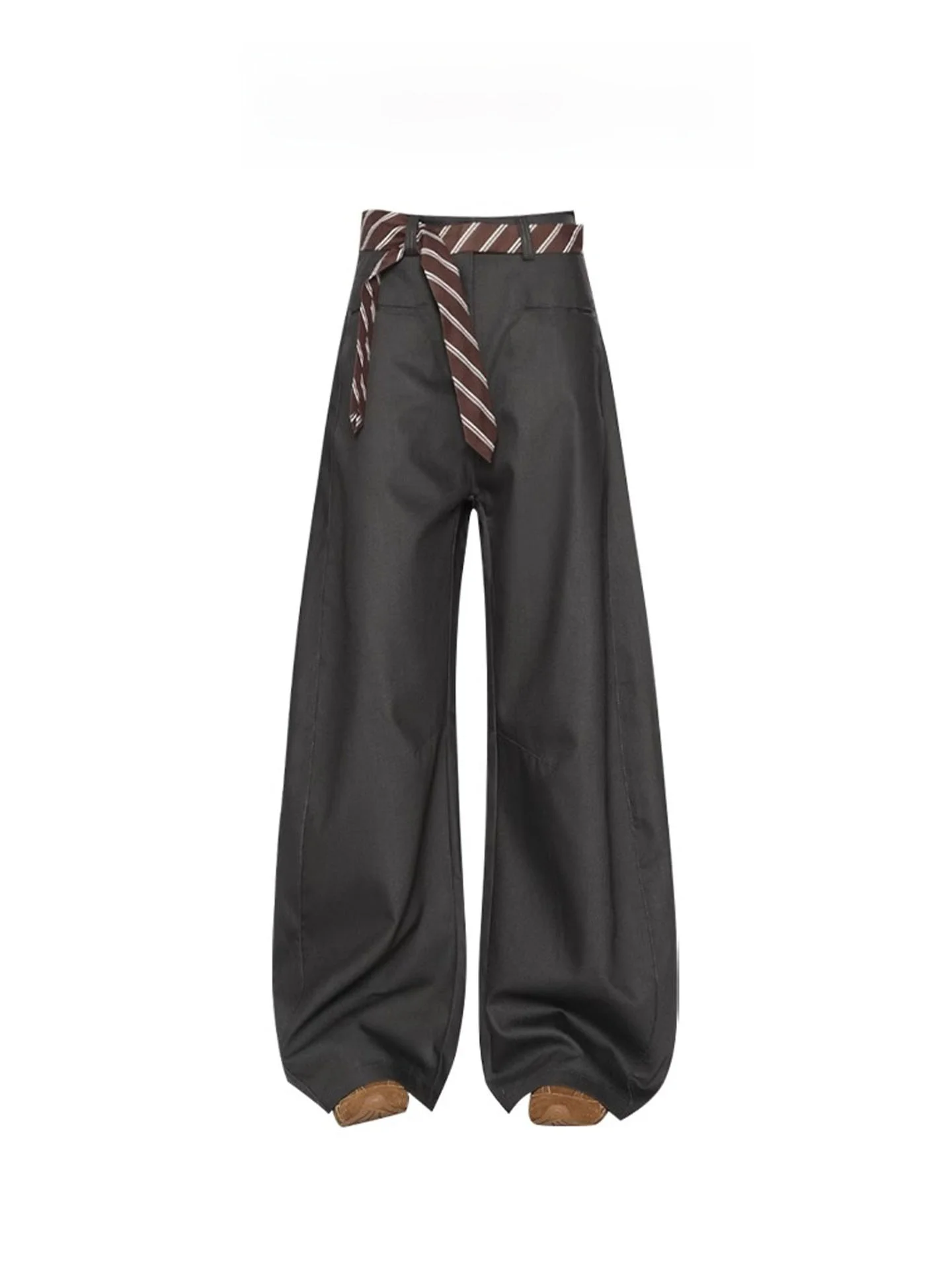 Damskie spodnie z szerokimi nogawkami, z wysokim stanem, prosty krój, spodnie typu dra knife, uniwersalne, letnie, modne.