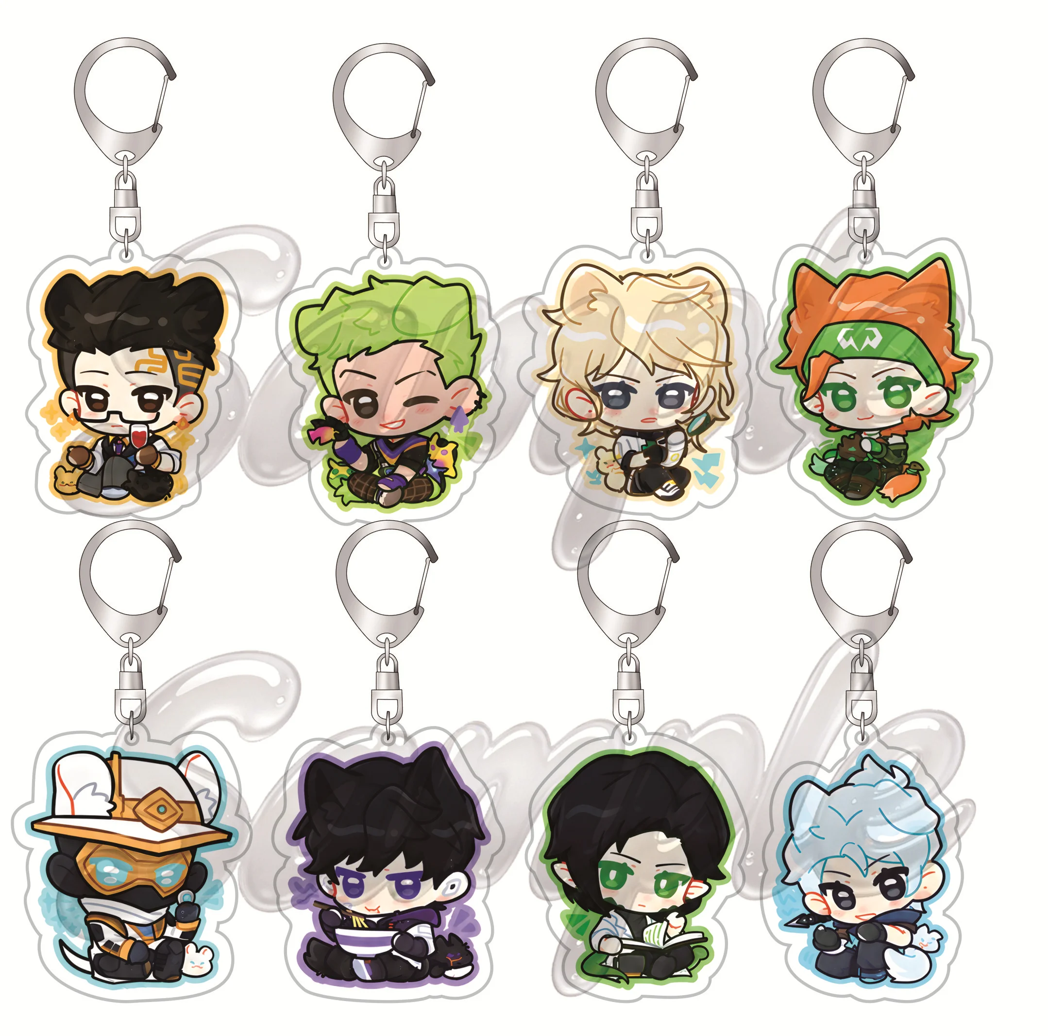 Game VALORANT 6cm Acrylic Keyrings Backpack Decorations Accessories Decor Gifts Exquisite Products COS Fans Gifts