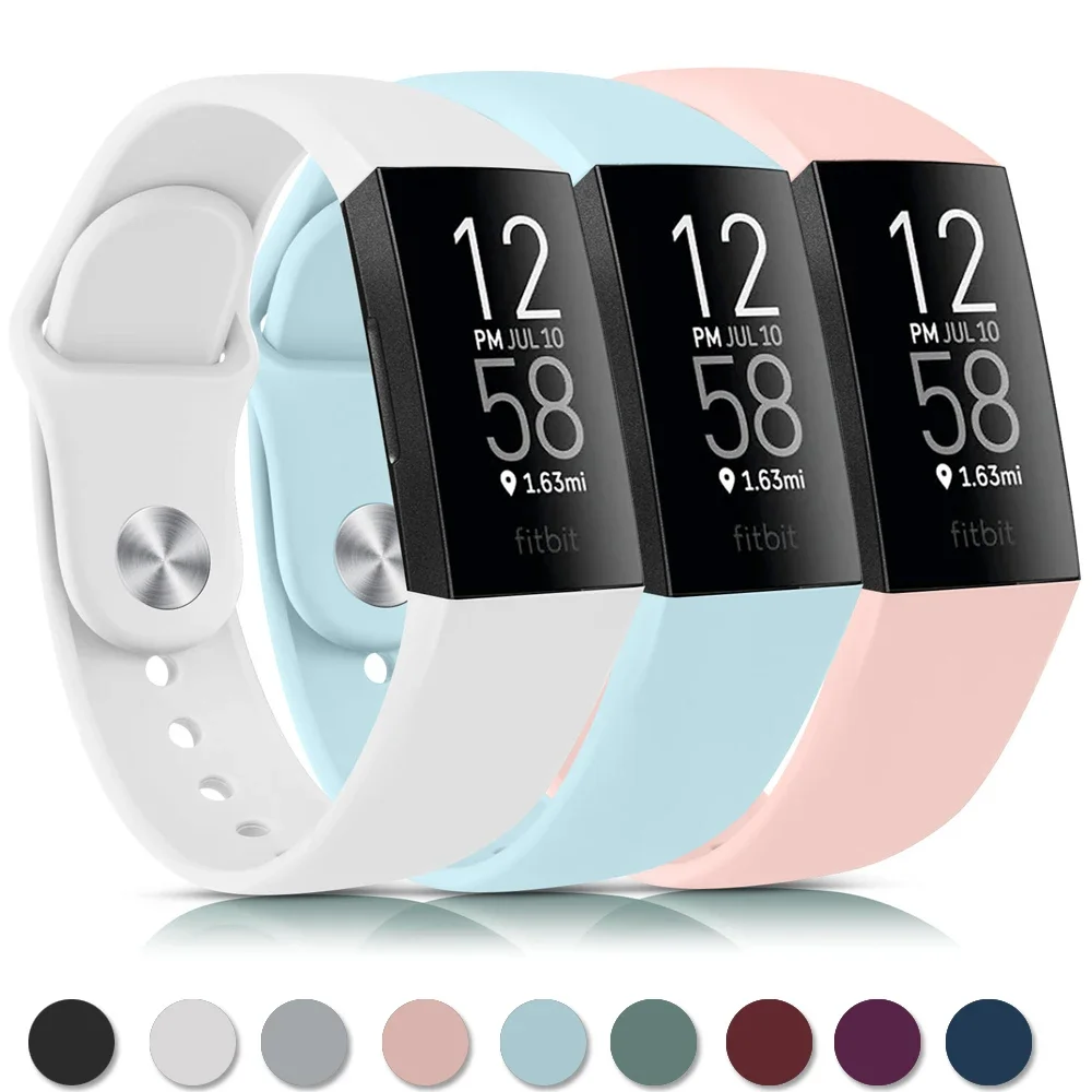 

Силиконовый браслет для Fitbit Charge 4 3, ремешок для часов, спортивный браслет, ремешок для часов Fitbit Charge 3 4 Charge SE, аксессуары