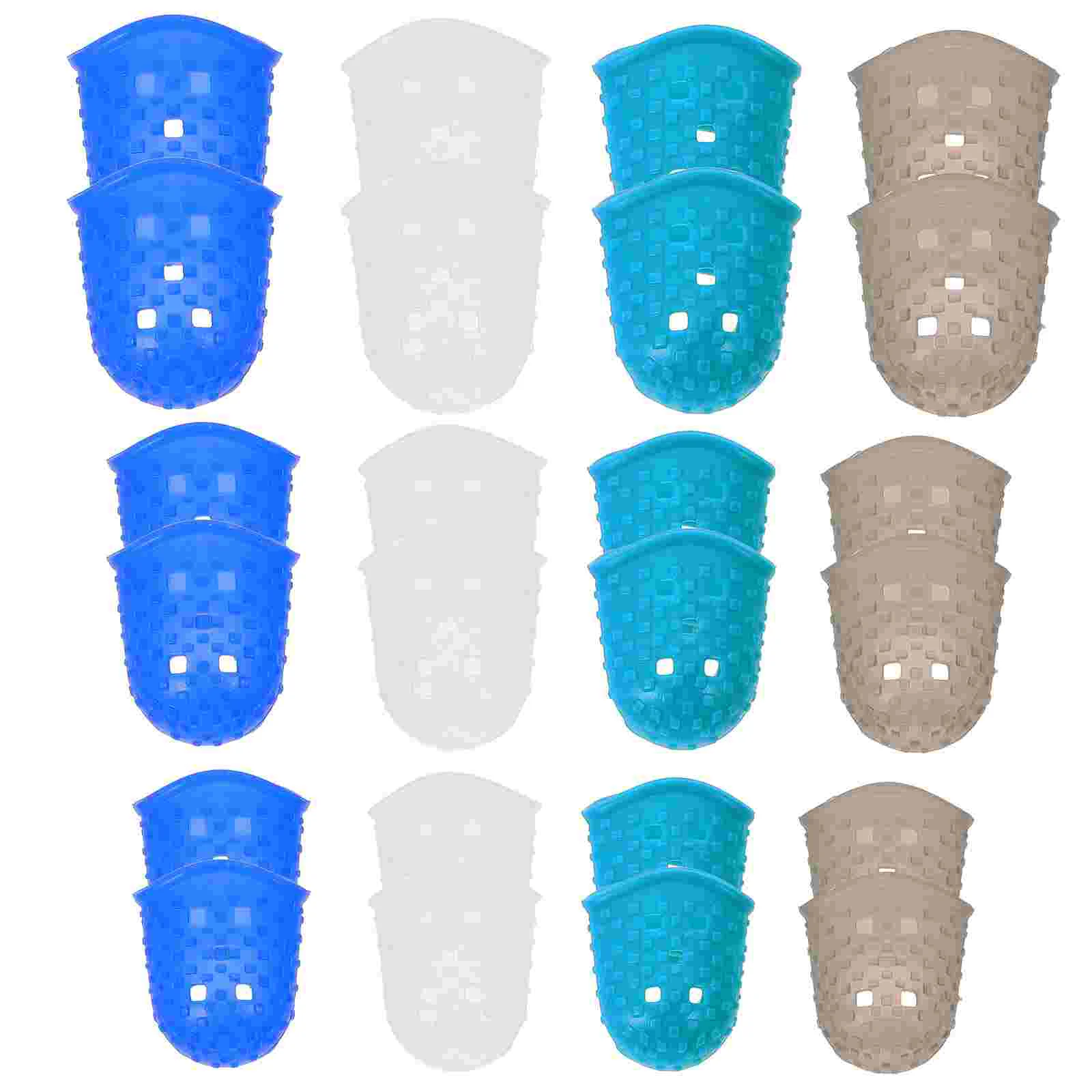 Rubber Finger Tips Guard Sizes Gel Finger Cots Anti Slip Silicone Finger Caps Finger Protectors