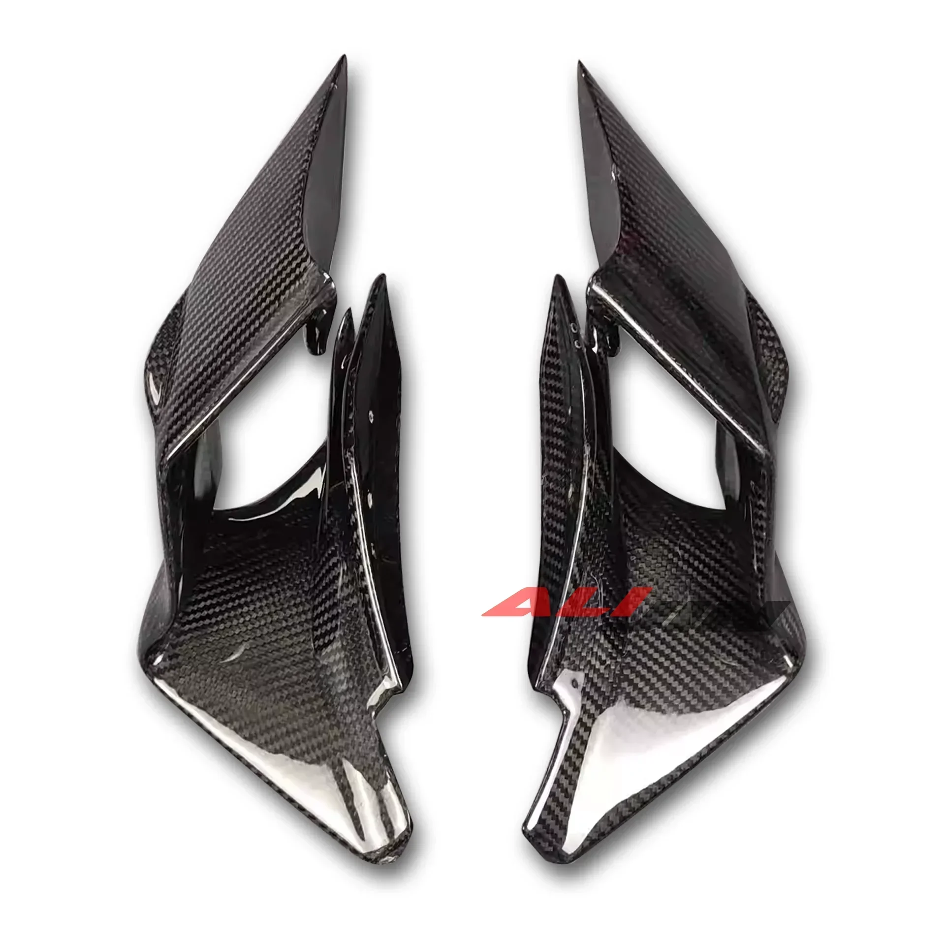 100% Real Dry Carbon fiber For YAMAHA YZF R1M YZFR1 R1 2015-2023 Motorcycle Side Winglets Fixed Wing Aerodynamics Fairing Kit