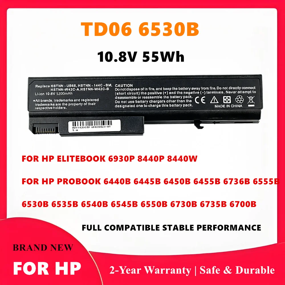Laptop Battery For Compaq 6530b 6535b 6735b 6500b 6700b 6730b HSTNN-IB1C IB68 DB0E I44C W42C