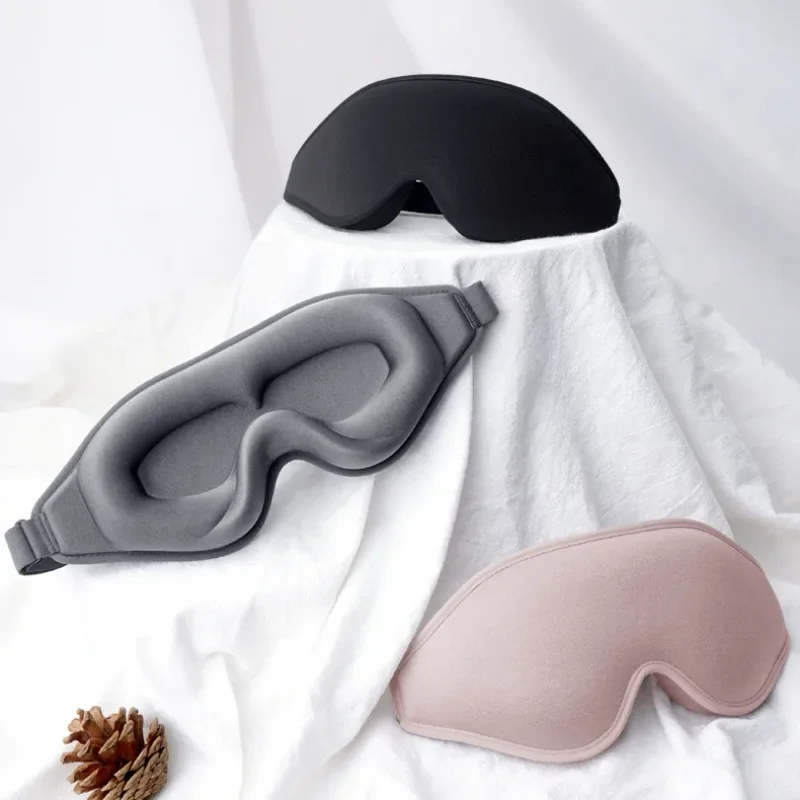 

3D Sleep Mask Blindfold Sleeping Aid Eye Mask Soft Memory Foam Face Mask Eyeshade 99% Blockout Light Eye Cover Patch Health