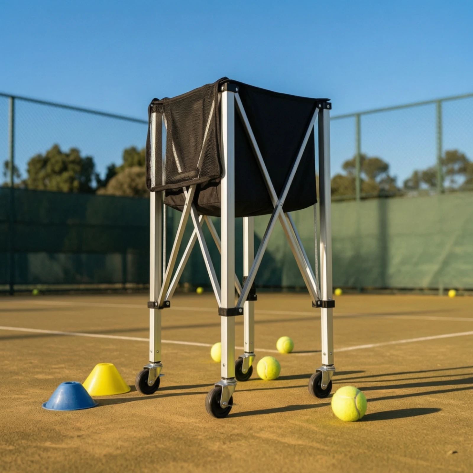 Tennis Ball Bag Versatile Sports Ball Storage Bag Reflective Portable for Players, Practice Sessions, Court