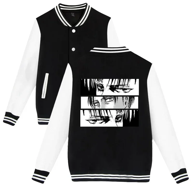 New Levi Ackery print baseball jacket women men casual loose jacket autumn winter sweatshirt female tops