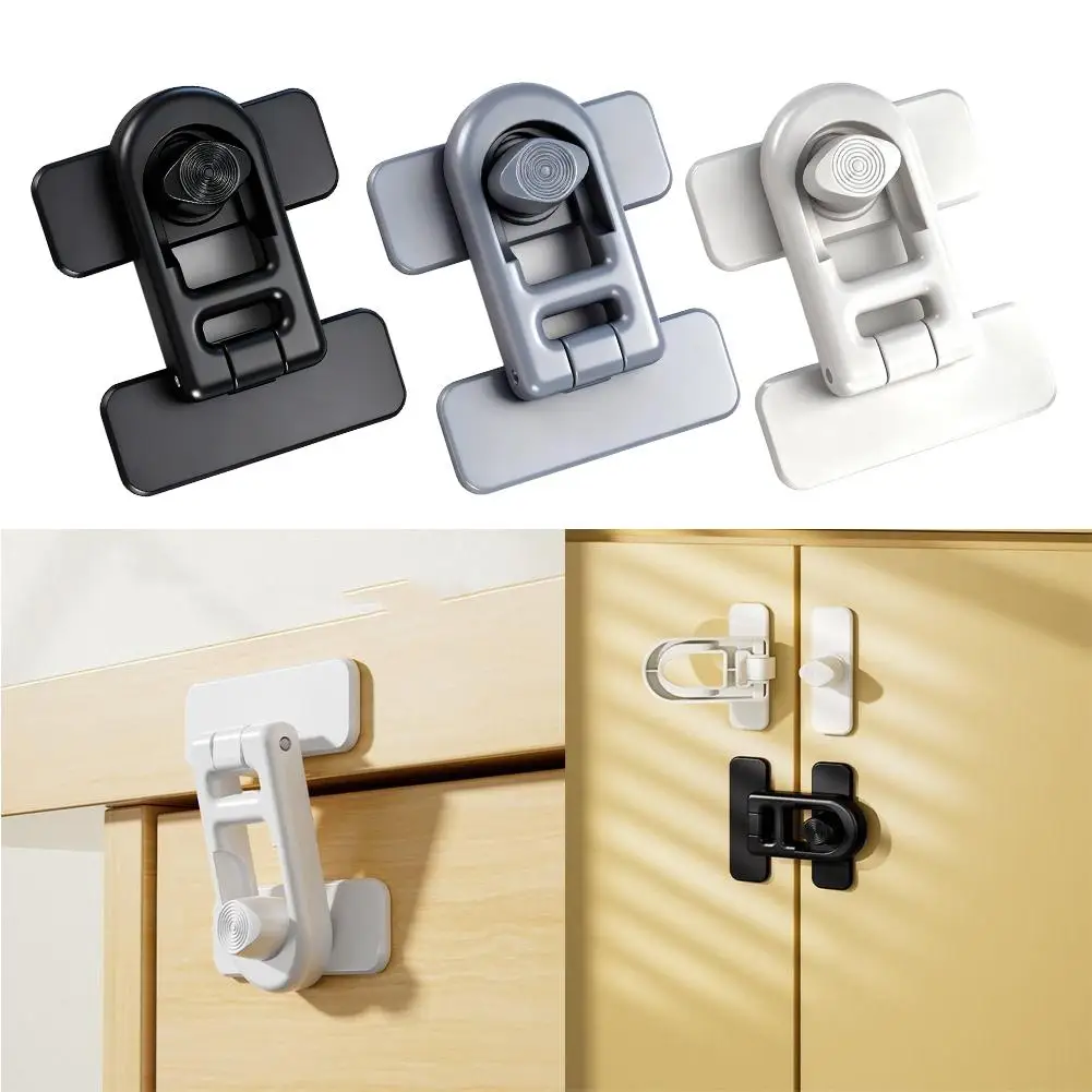 Refrigerator Lock Adhesive Keyless Freezer Locks Oven Cabinet Baby Proofing Lock Adhesive Keyless Fridge Lock Kids Safety Tool