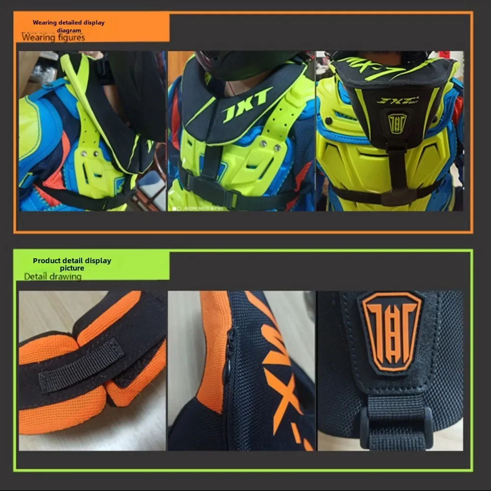 Off-road motorcycle children\'s neck protection competition off-road rally track anti-drop cervical spine protective gear skiing