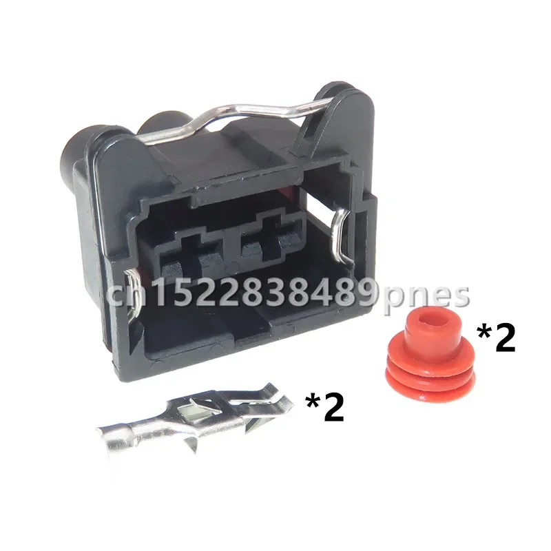 2 Pole 6.3mm Automotive Horn Connector Waterproof Auto Wiring Harness Socket