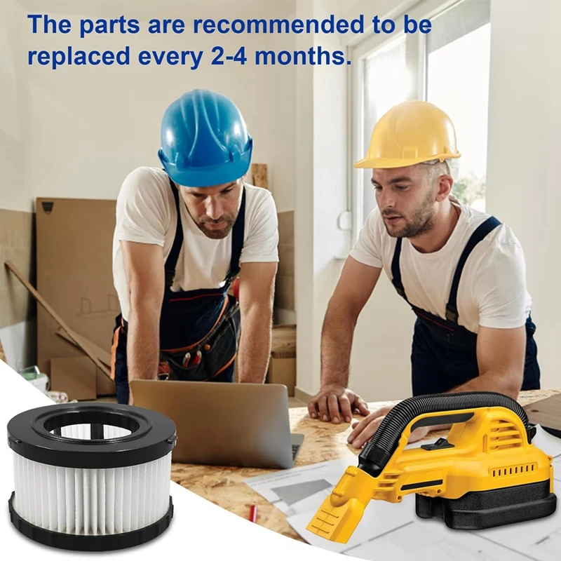 【Popular】Filtro HEPA de repuesto DC5151H para aspiradora en seco y húmedo Dewalt DC5151H DC515 DCV517 DCV517B, paquete de 6