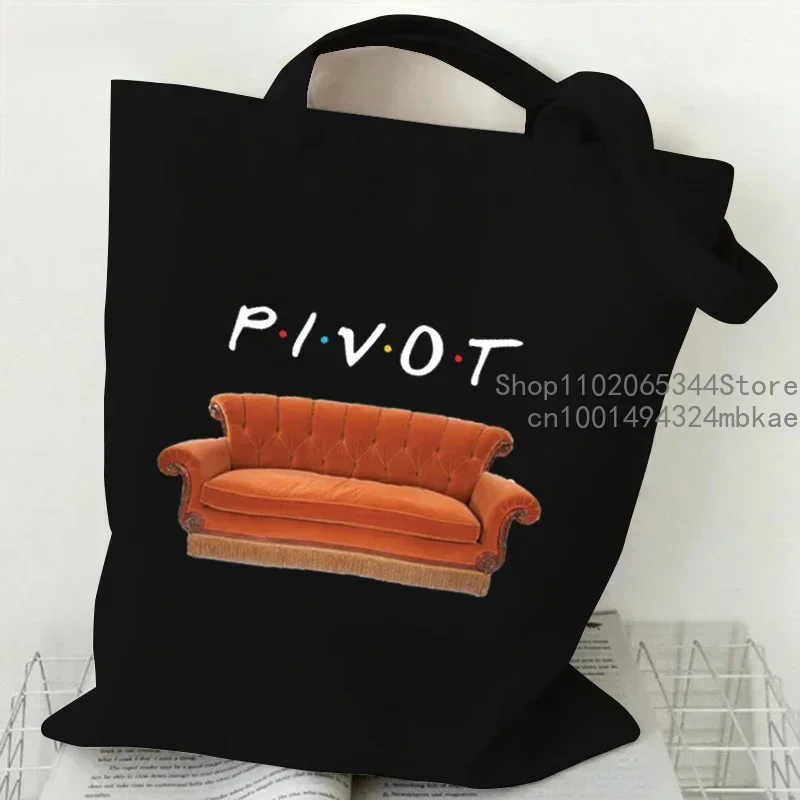 CENTRAL PERK Graphic Handbags for Women Friends Tv Show Canvas Tote Bag Fashion Shoulder Bag for Women Friends Tv Show Print Bag