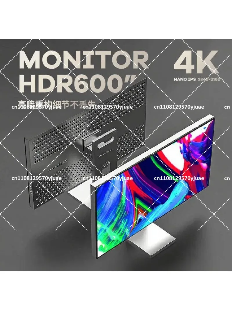 27 Inch 4K Mirror Display Aluminum Alloy Frame External Monitor for Laptop Desktop Computer