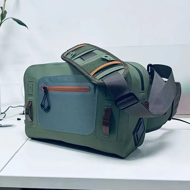 Fly Fishing Wait Hip Pack Fanny Tackle Storage Bag Cross Body Sling Versatile Waterproof Dry Bag for Canoeing Surfing Kayking
