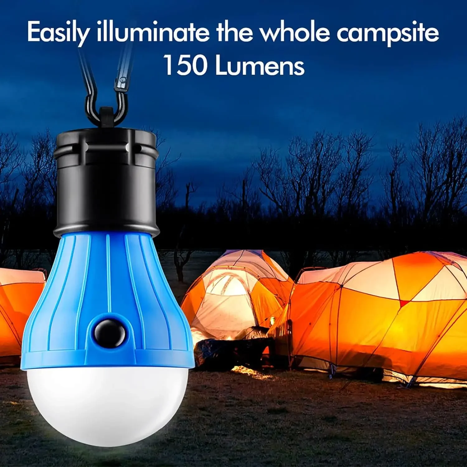 Camping Light Portable LED Tent Light Lantern Bulb Emergency Lights Tent Lamp Camping Accessories for Backpacking Hiking Camping