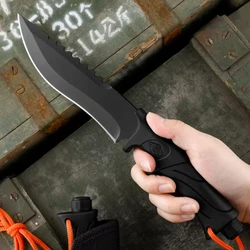 camping knife hunting knives Fixed blade straight knife fixed blade tactical knife bowie knife with sheath full tang