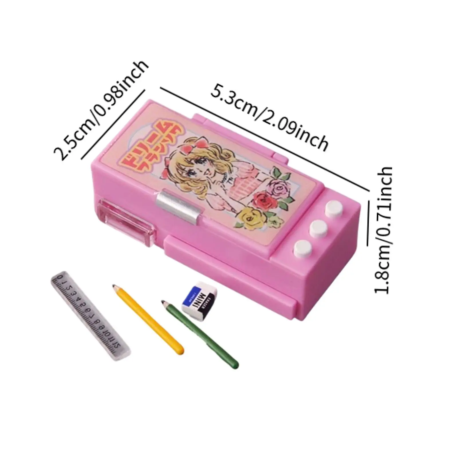 Boîte de papeterie pour maison de poupée, échelle 1:12, Mini boîte de rangement de papeterie, bureau