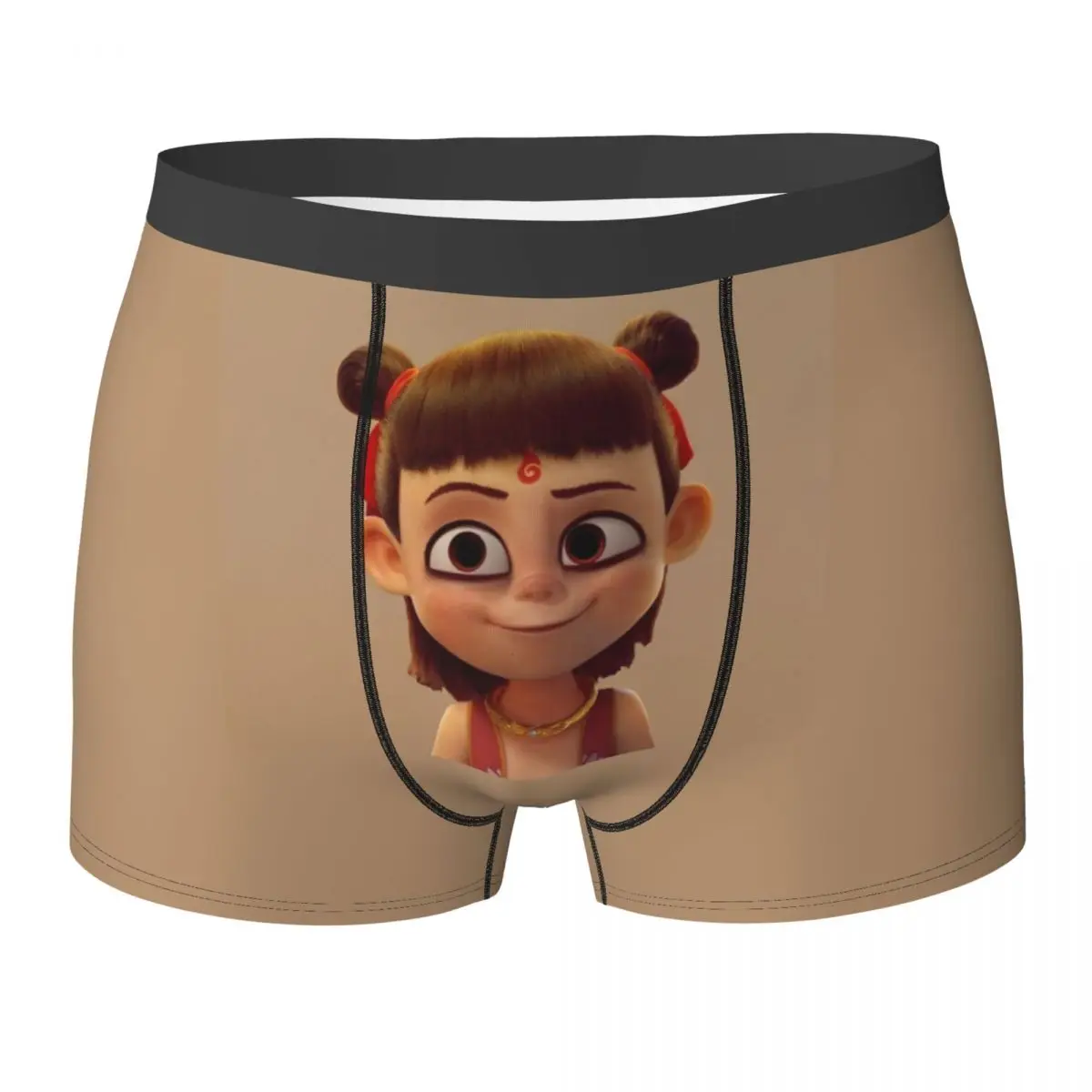 Ne Zha 2 Filme Roupa Interior Novidade Calcinhas Design Shorts Cuecas Para Homens Bolsa 3D Plus Size Boxer Shorts