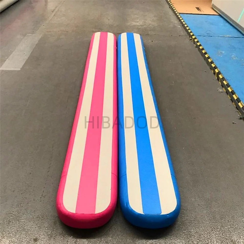 Estera de gimnasia de aire inflable, esteras de entrenamiento, 5*0,4*0,2 m, viga de equilibrio de aire para gimnasia, estera de entrenamiento de práctica inflable, suelo de aire