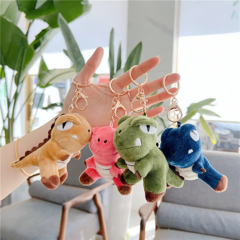 

30pcs/lot Wholesale Tyrannosaurus Dinosaur Keychain Pendant Plush Toy Charm Ragdoll Stuffed,Deposit First to Get Discount much