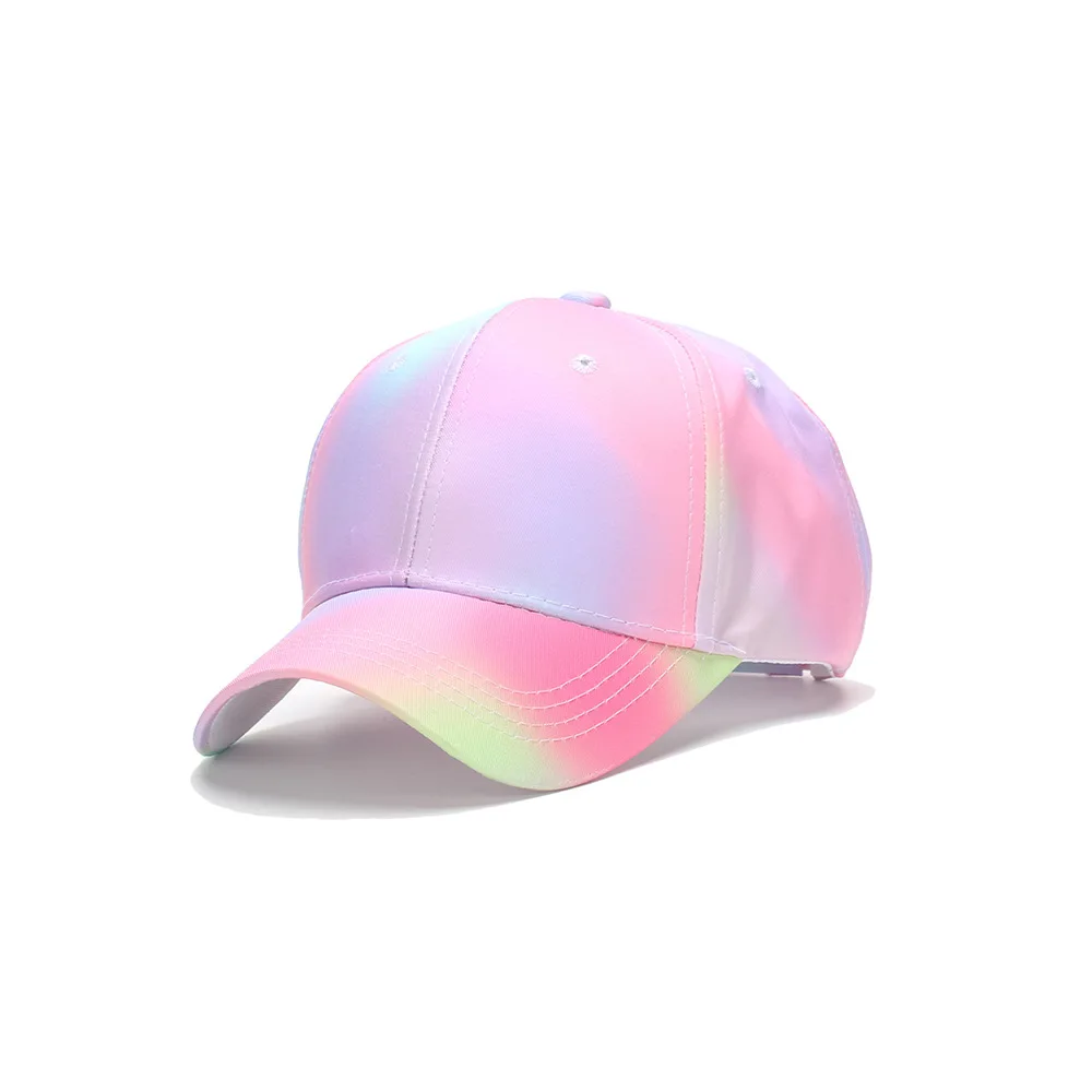 Fashion Color Tie Dye Hat Spring Autumn Breathable Baseball Cap Personality Outdoor Sports Sun Protection Hat