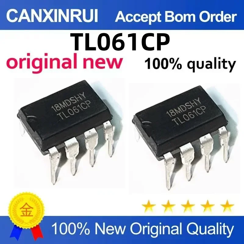 

(5-100 pieces)New original TL061CP TL061 single channel operational amplifier IC chip with DIP-8 direct insertion