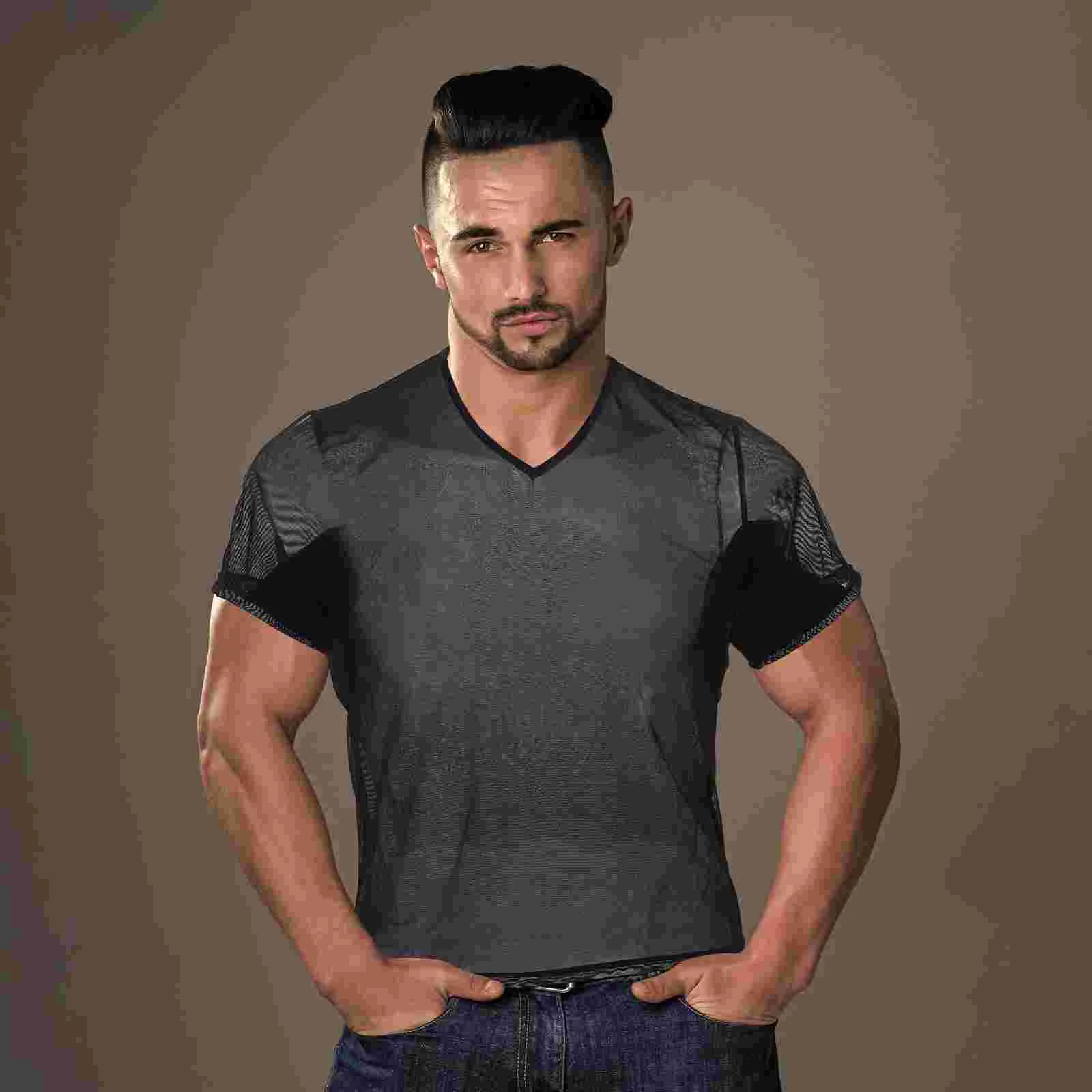 Sweat-absorbent Vest Proof Pad T-shirt Short Sleeve Men Undershirts for Athletic