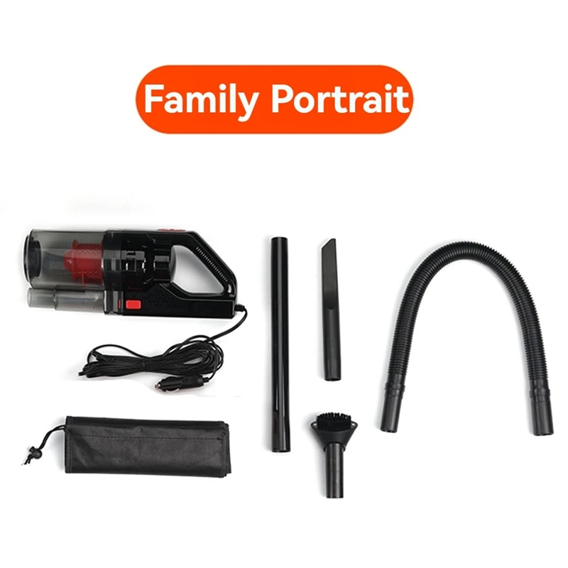 150W 7000PA Car Vacuum Cleaner Wet/Dry Portable Handheld Vacuum Cleaner W/4.5M Power Cord For Car Strong Power Suction