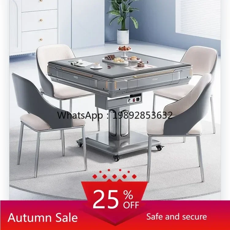 r5.13  Mahjong Machine Fully Automatic Home Dining Table Dual-use Folding Mahjong Table Bass Machine Heating Machine