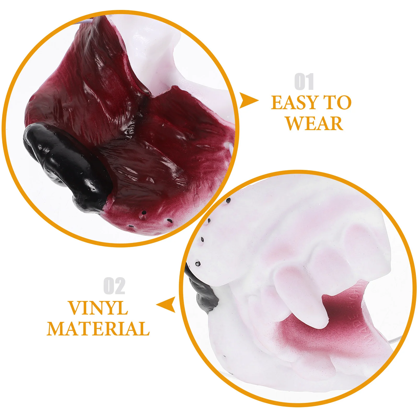 อุปกรณ์ประกอบฉากสุนัขหมาป่า วัสดุไวนิล สำหรับงานปาร์ตี้ คอสเพลย์ ชุดแฟนซี น้ำหนักเบา ดีไซน์กะทัดรัด อุปกรณ์ประกอบฉากสัตว์สำหรับงานคาร์นิวัล งานปาร์ตี้