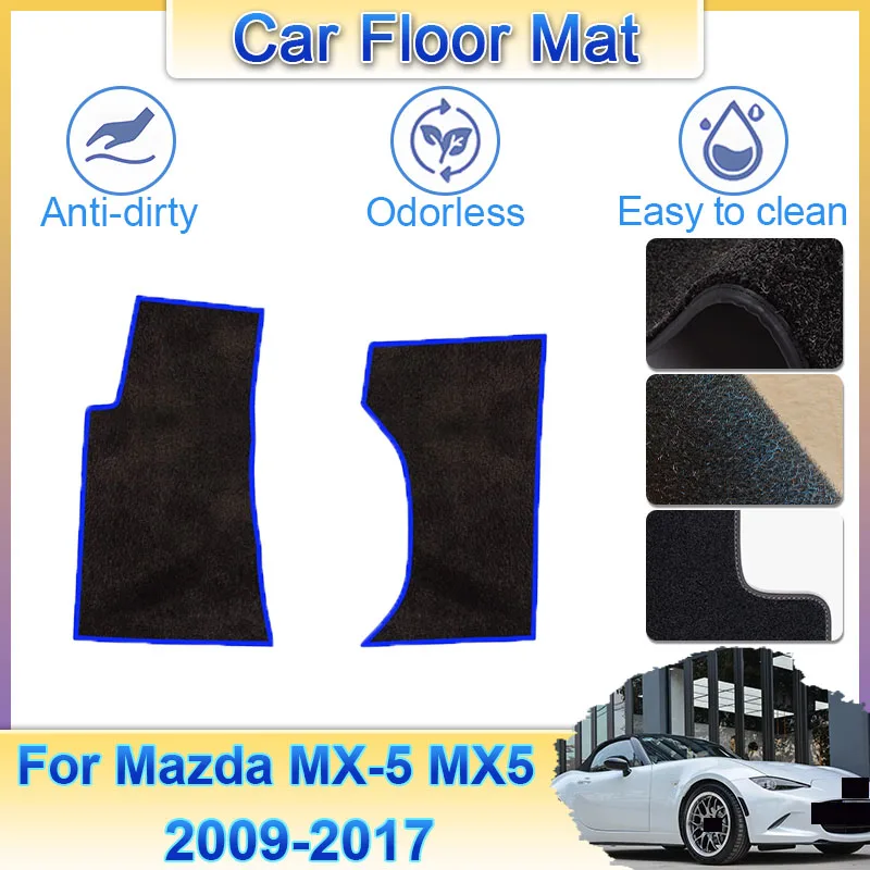 

For Mazda MX-5 MX5 Roadster Miata NC ND 2006~2022 Car Floor Mats Footpads Carpets Cover Rugs Panel Foot Pads Auto Accessories