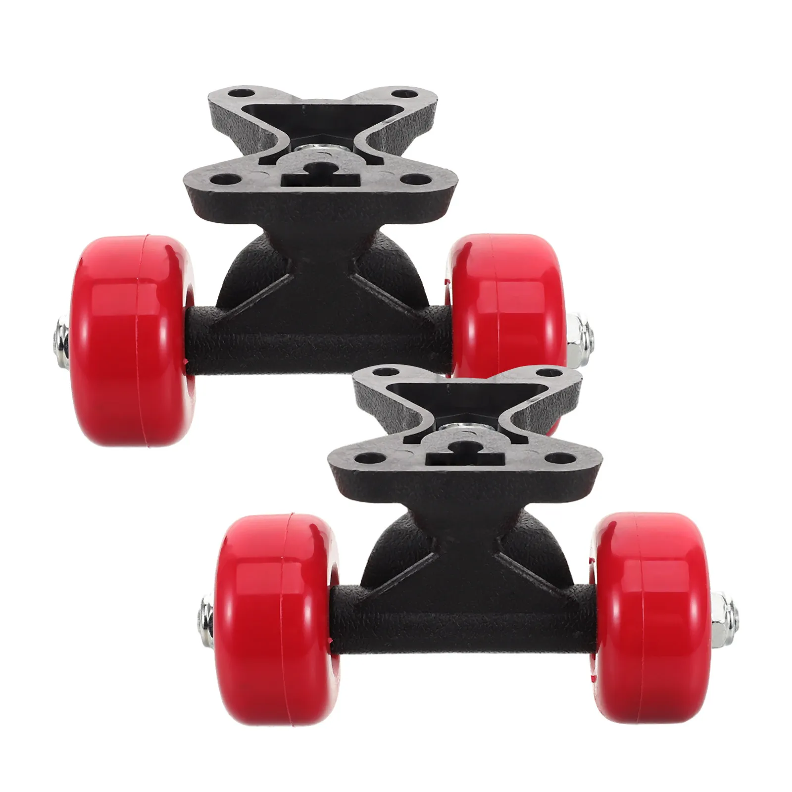 

1Pair Skateboard Bracket Set Double Wheels Trucks Easy Installation Enhances Stability Balance Beginner Advanced Skateboard