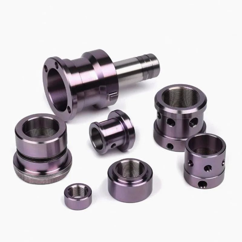 Custom CNC Machining Precision Parts Hydraulic Fittings PVD Coating Aluminum Stainless Steel Machining Parts