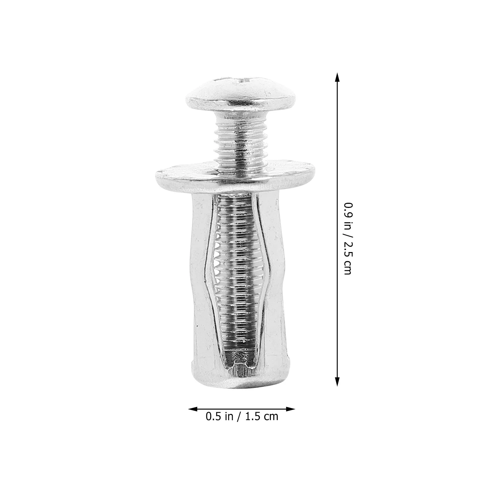 

20Sets Hollow Door Anchor Expansion Nut Screw Fixing Nut Strong Durable Reusable Anchor Nuts Expansion Nuts