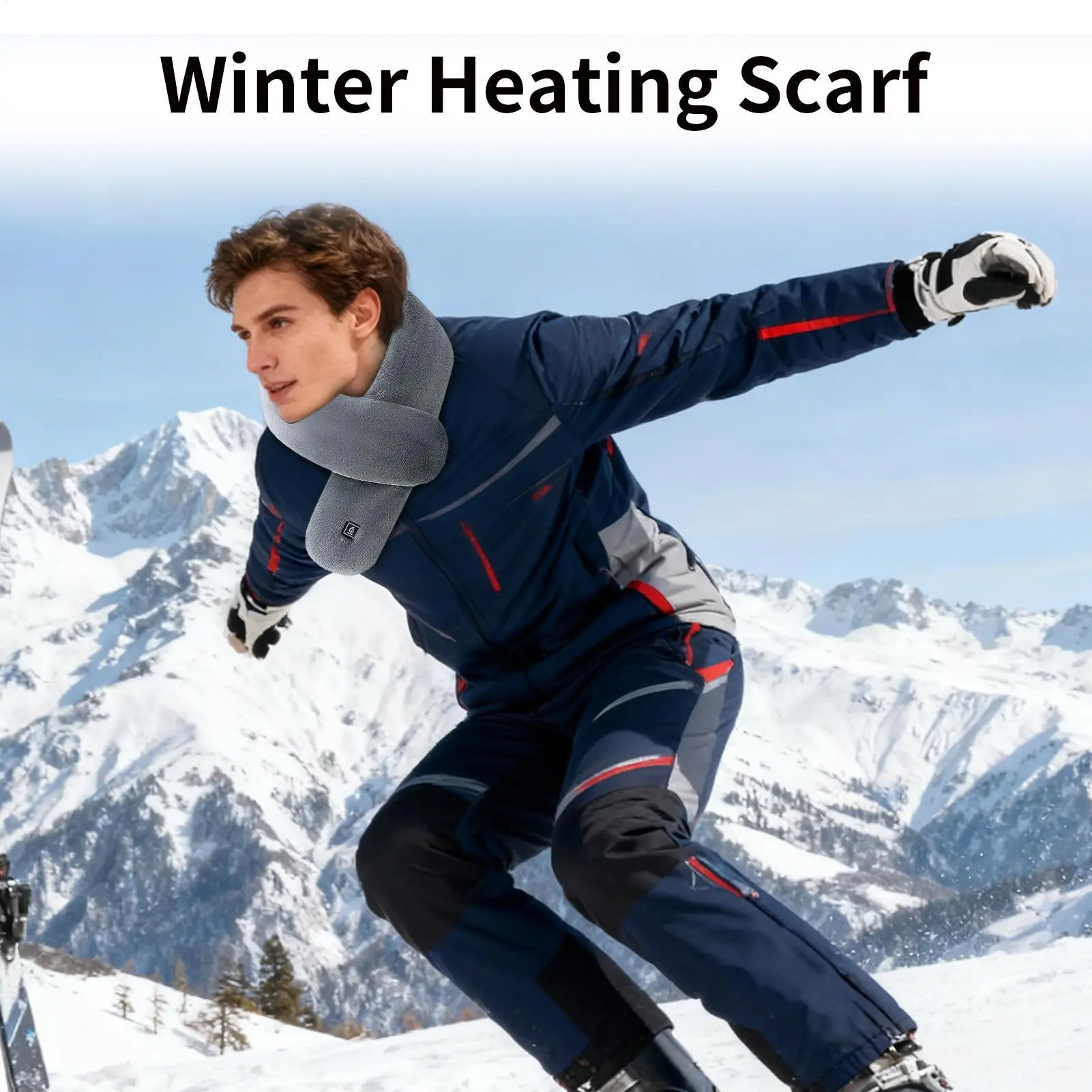 

Heating Scarf 3-Level Vibration Massaging USB Heating Scarf Neck Wrap For Cycling Skiing Running Camping Travel Men Teens Adults