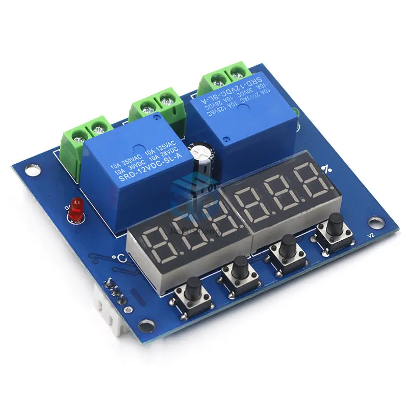 XH-M452 DC 12V LED Digital Thermostat Temperature Humidity Control Thermometer Hygrometer Controller Relay Module AM2301 Probe