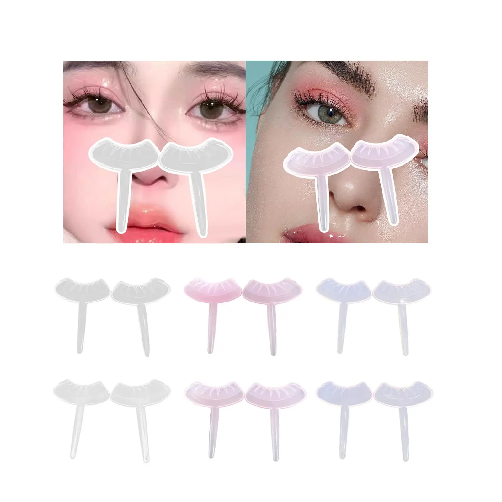 2Pcs Lazy DIY Lower Lashes Eyelash Template for Exercise Outdoor Make up