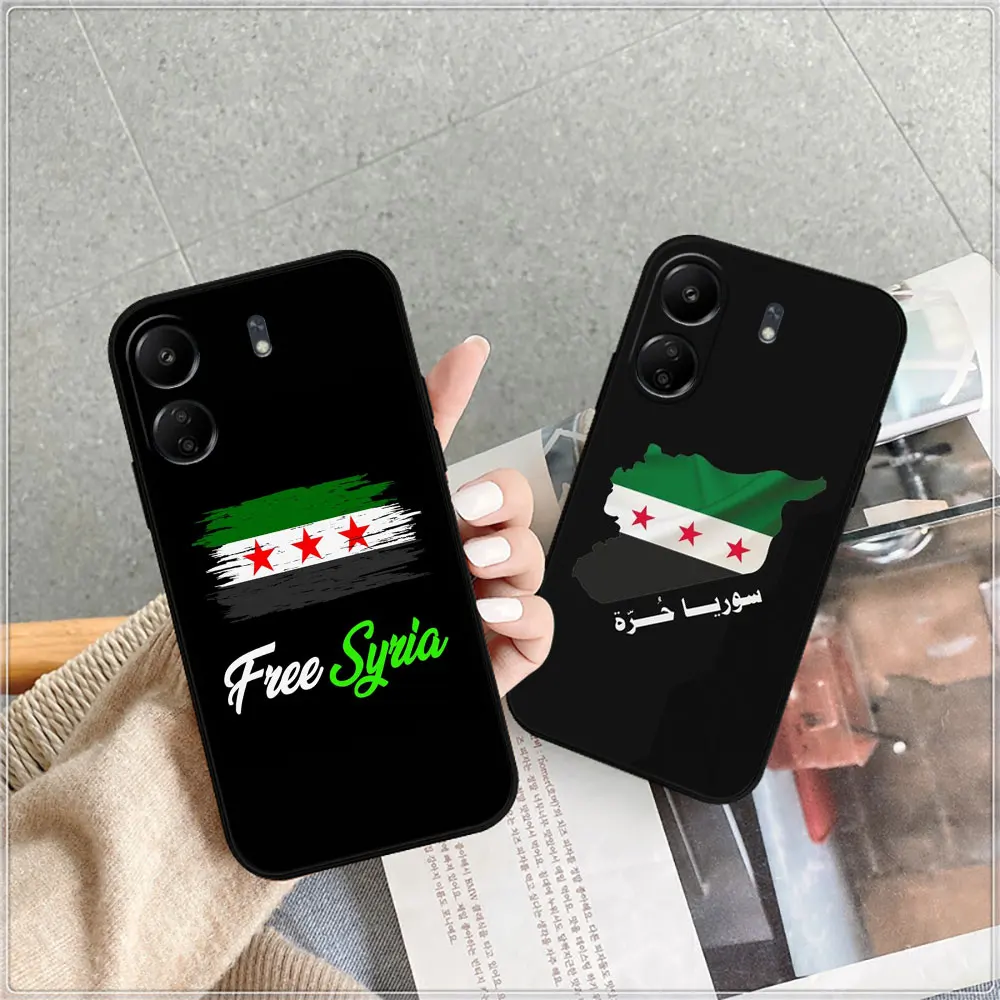 Syrian Revolution Flag Phone Case For Redmi 13C 12C 12 10 10C 9 9C 9A 9T 8 8A 7 7A K60 K50 K40 K30 Gaming Pro Plus Ultra Cover