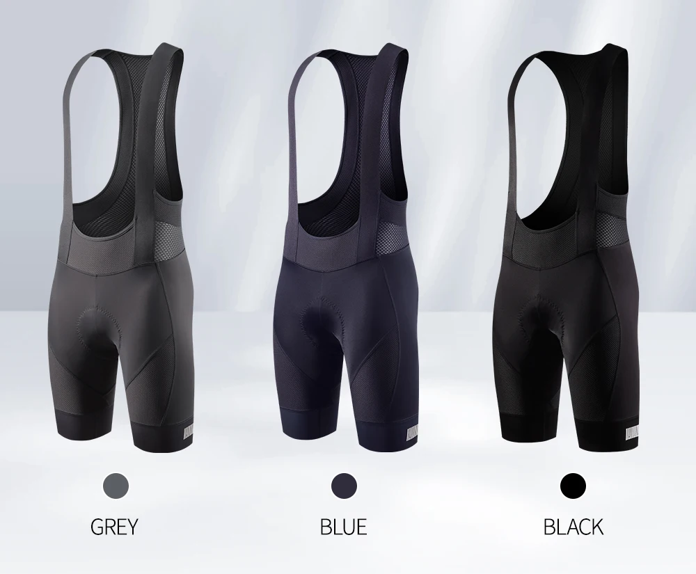 RION Herren Radsport-Trägerhose Mountainbike MTB Tights Polsterung Fahrrad-Trägerhosen Fahrradausrüstung Italienisches Dolomiti-Polster 8H Outdoor-Sport – Detail 3