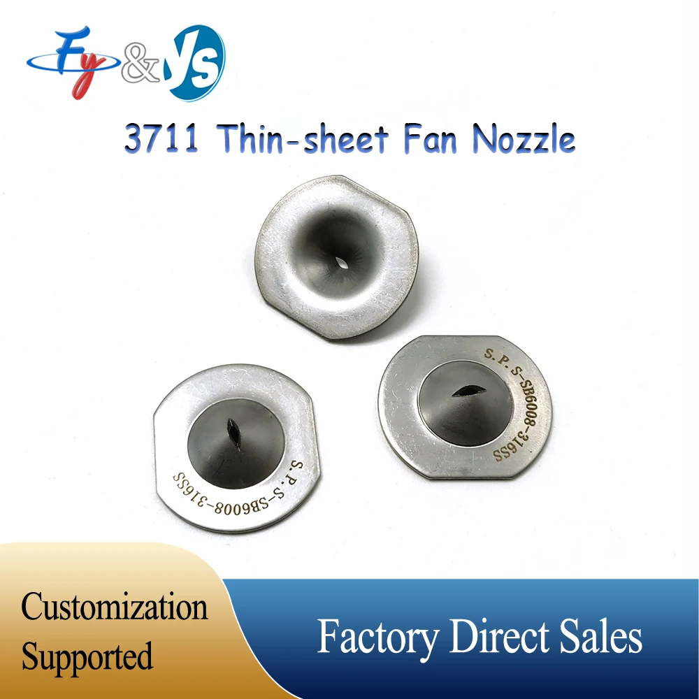 Stainless Steel Thin-sheet Fan Nozzle 3711 Paper Mill Nozzles, For Cleaning, Humidification, Lubrication In The Paper Mill