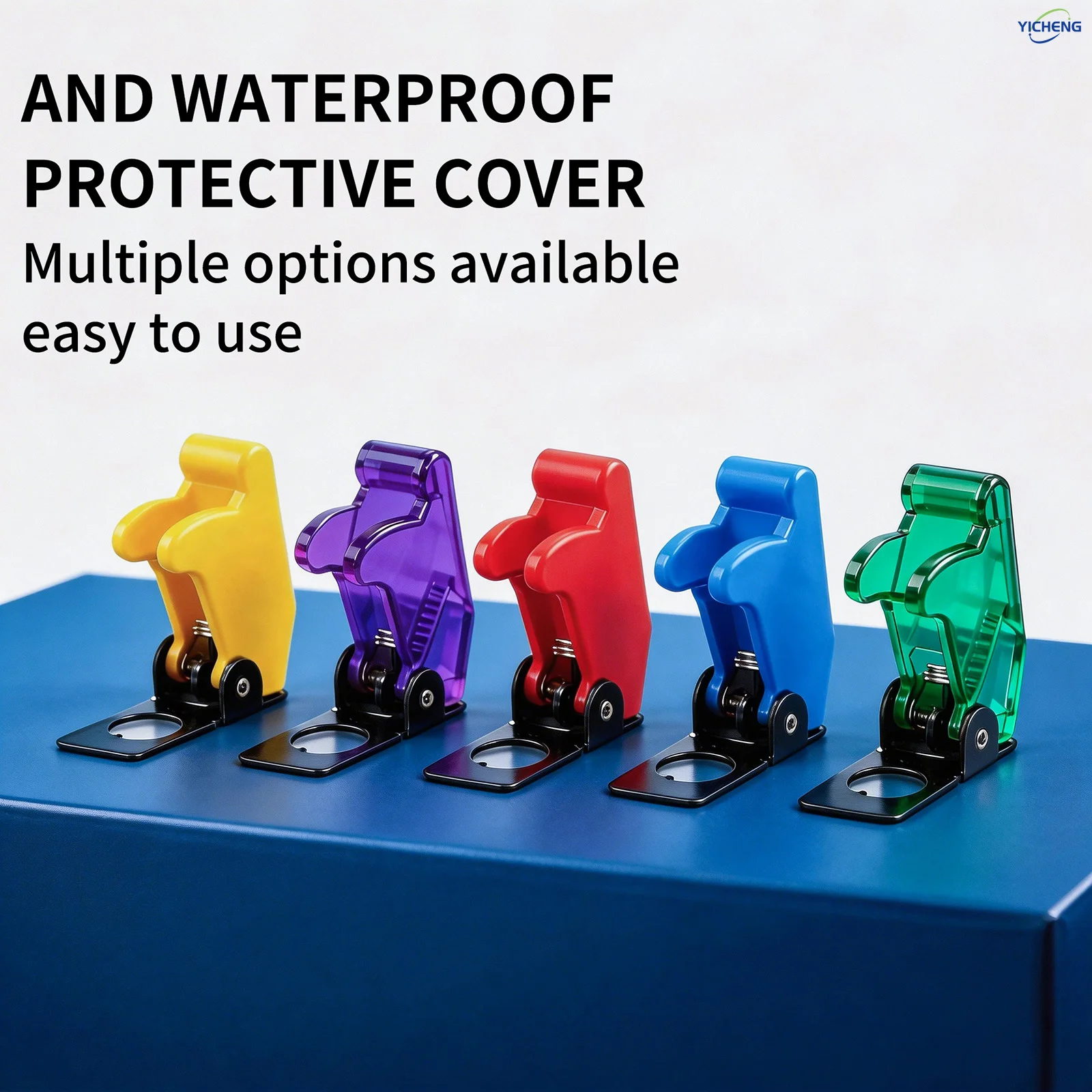 Picture 4: 10Pcs Safety Flip Covers for Toggle Bat-Handle Switch 12mm/0.47inch Mounting Hole