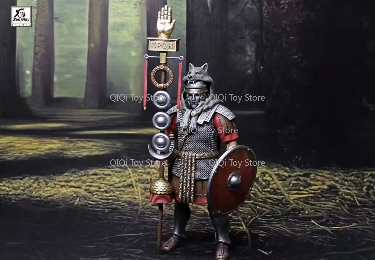 in stock XesRay Battle of Glory AULUS Roman Legion Flagbearer XR017, 1/12 scale movable doll.