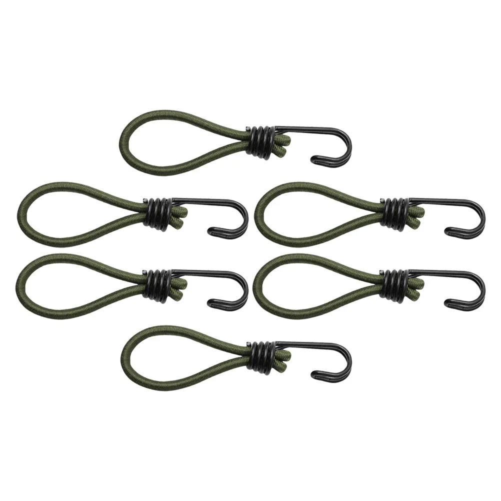 6 Pcs Tent Accessories Hooks Camping Fixator Elastic Cord Peg Accessory Pull Rope Buckle up