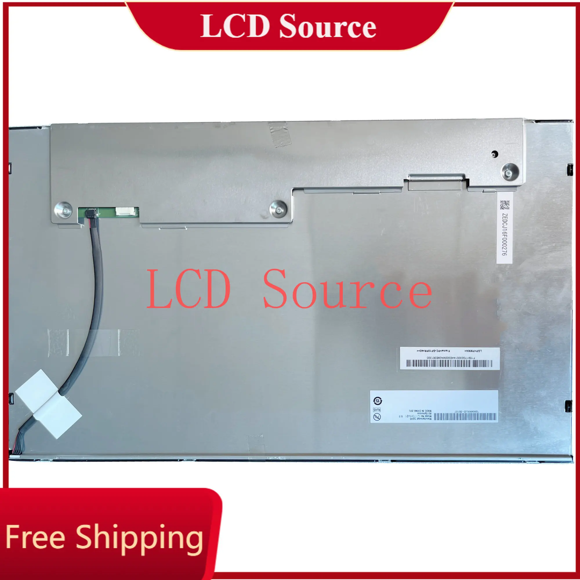 شاشة LCD مصفوفة لوحة التحكم الصناعية G173HW01 V.0 1920*1080 17.3 بوصة