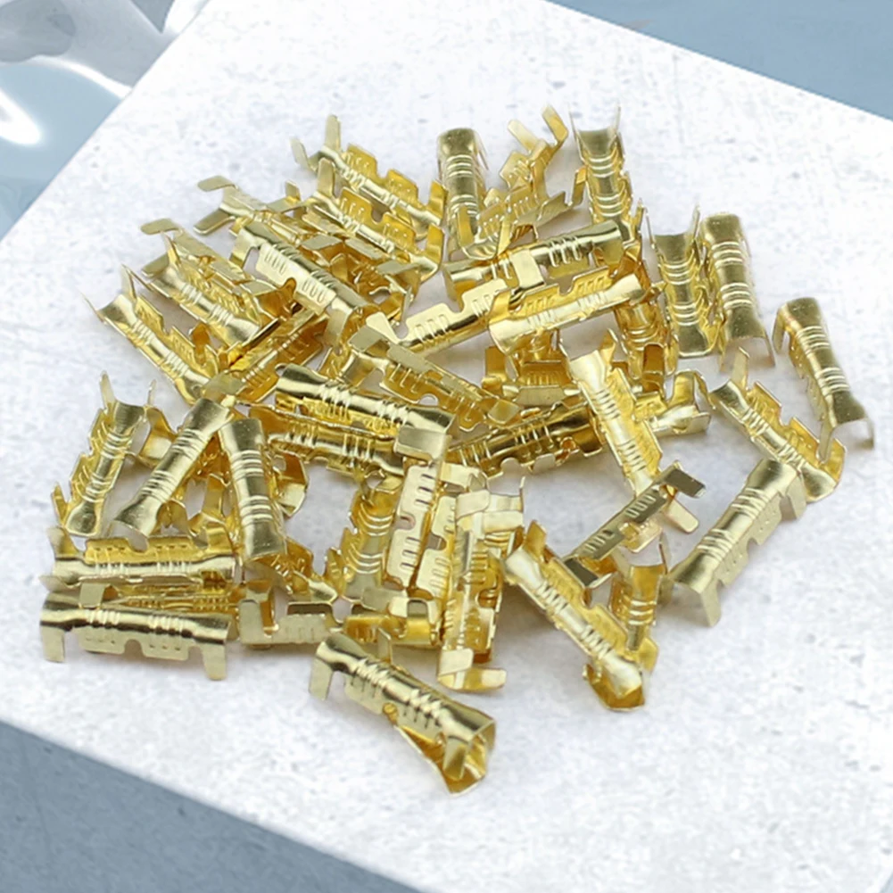 100/200Pcs Tab Cold Inserts Terminals 453 U Type 0.3-1.5mm2 Pressing Button Quick Connect Terminal Dual Interface Terminal
