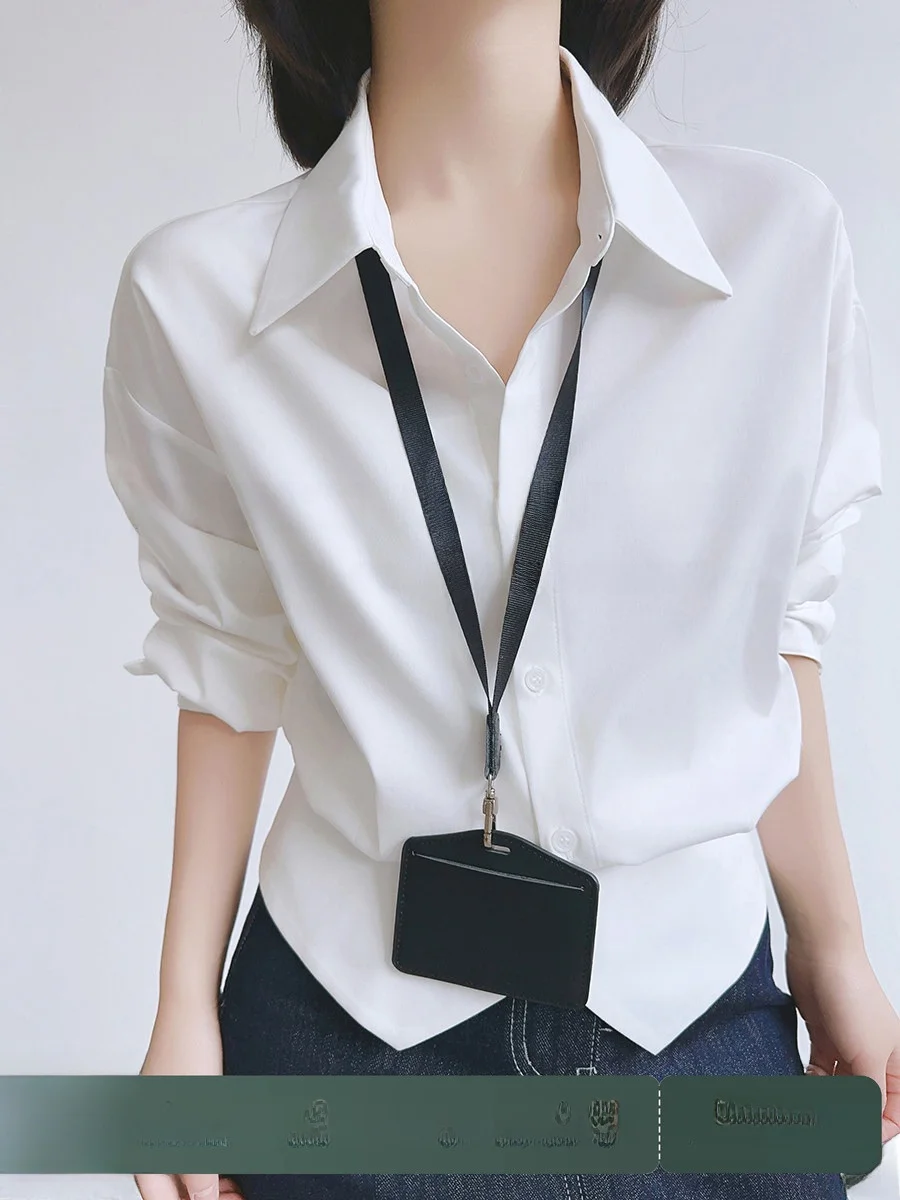 

Женская элегантная белая рубашка XALI с зауженной талией, модная офисная модель с длинным рукавом на пуговицах, простой стиль, для работы